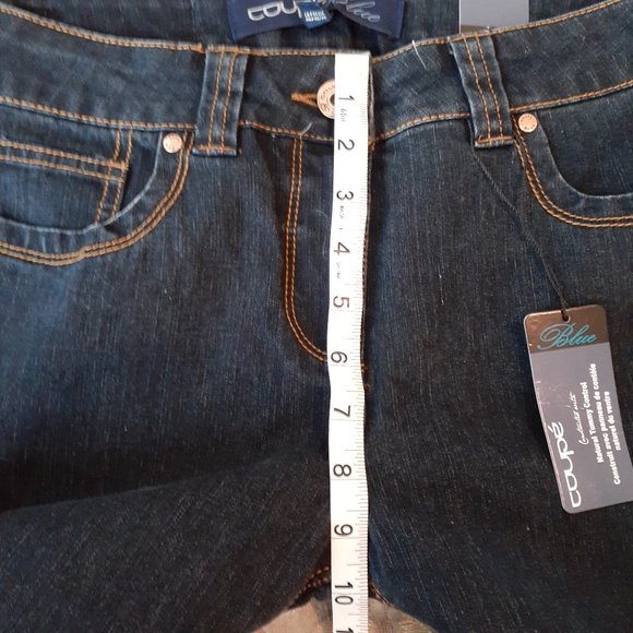 Gap Coupe Blue Women's Dark Washed Jeans Bootcut Tummy Control - Size 6 - NWT - Picture 6 of 13